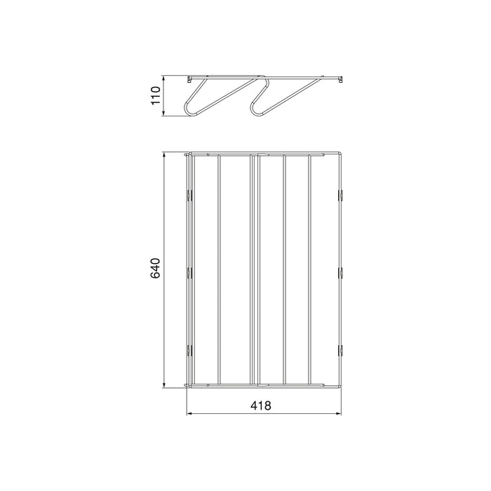 Emuca NEU | Schuhschublade für Schränke und Kommoden Quartz, 640 (M80), Stahl, Titanium