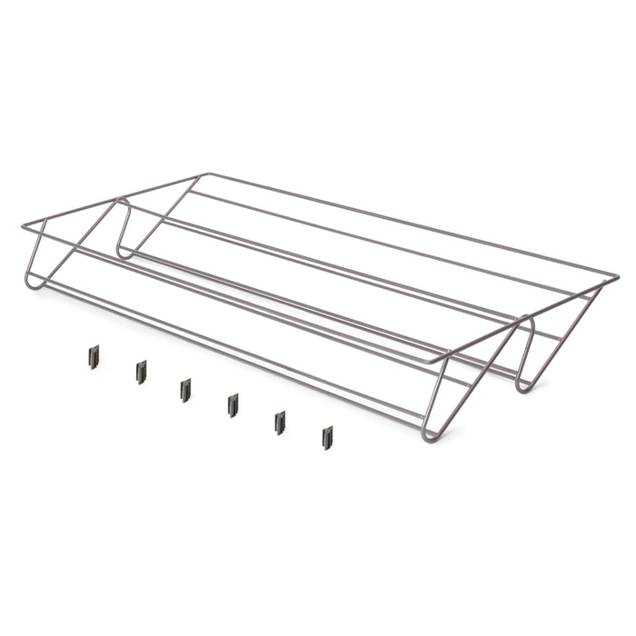 Emuca NEU | Schuhschublade für Schränke und Kommoden Quartz, 740 (M90), Stahl, Titanium