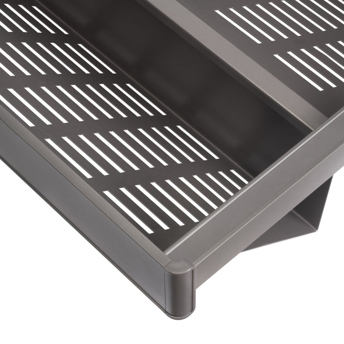 Set aus Ausziehbares Schuhregal für Schränke Quartz, verstellbar, Modul 600mm, Stahl, Aluminium und Kunststoff, Titanium