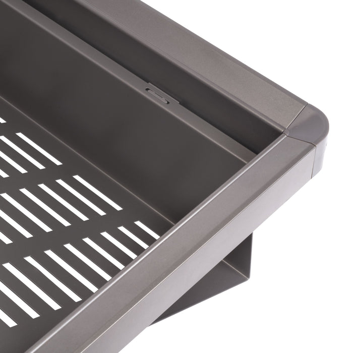 Set aus Ausziehbares Schuhregal für Schränke Quartz, verstellbar, Modul 900mm, Stahl, Aluminium und Kunststoff, Titanium