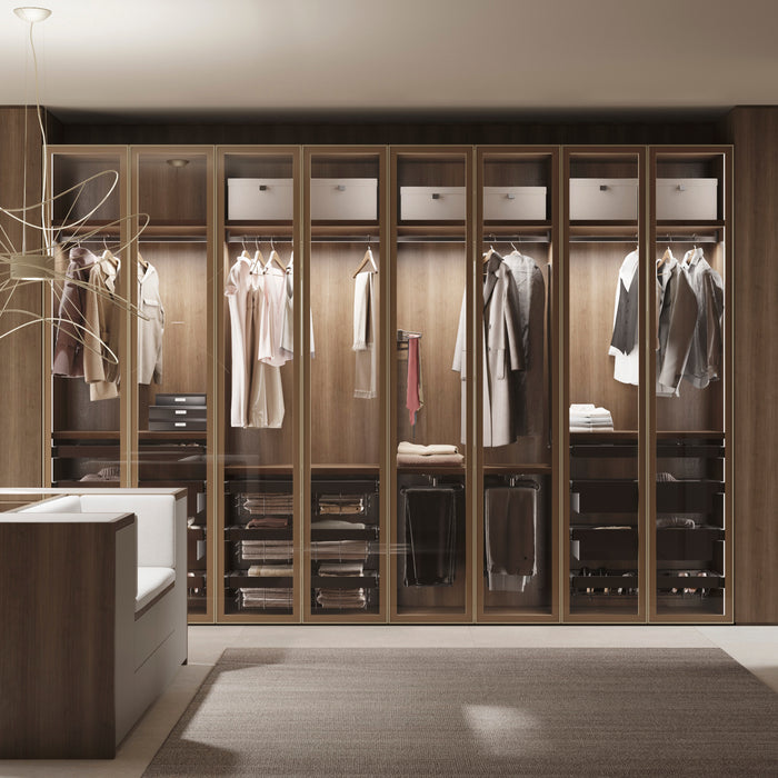 Emuca NEU | Rahmen mit Softclose-Vollauszug für Quartz-Gehäusebeschläge, 837-863mm, Titanium, Aluminium und Kunststoff