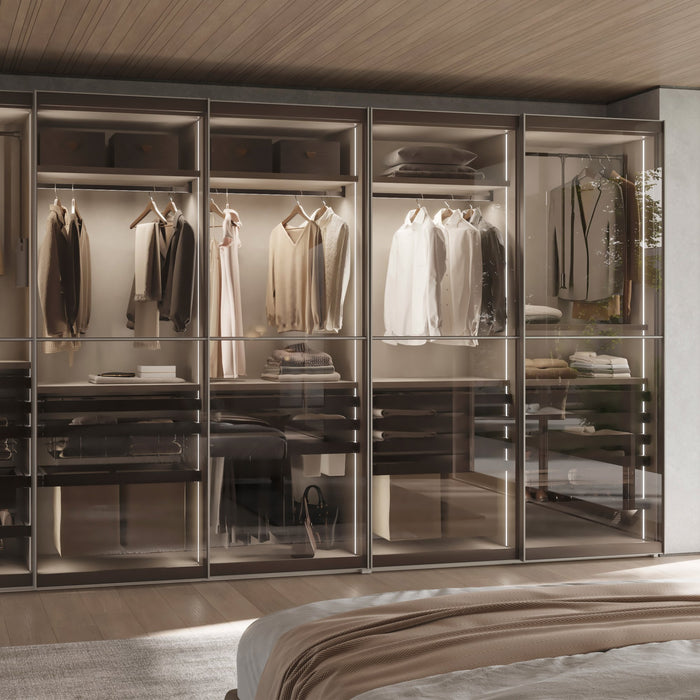 Rahmen mit Softclose-Vollauszug für Quartz-Gehäusebeschläge, 937-963mm, Titanium, Aluminium und Kunststoff