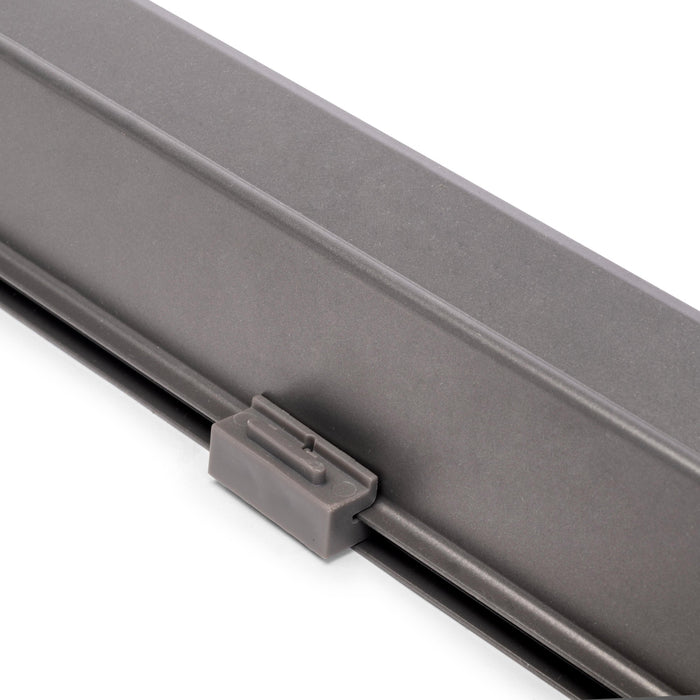 Rahmen mit Softclose-Vollauszug für Quartz-Gehäusebeschläge, 887-913mm, Titanium, Aluminium und Kunststoff