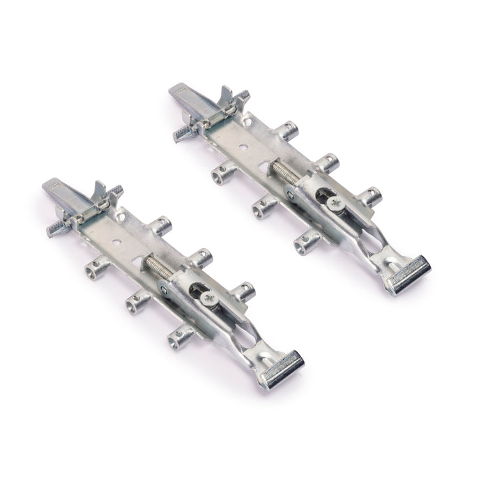 Emuca NEU | Set aus Levelup 3 Verdeckte Haken für Oberschränke mit Platte, Stahl, Verzinkt