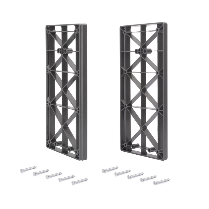 Seitlicher Abstandhalter für abklappbare Kleiderstange für Garderoben Sway, Kunststoff, Titanium