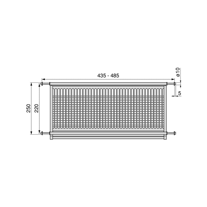 Emuca NEU | Abtropfgestell aus rostfreiem Stahl Drynox, Modul 500mm, Edelstahl
