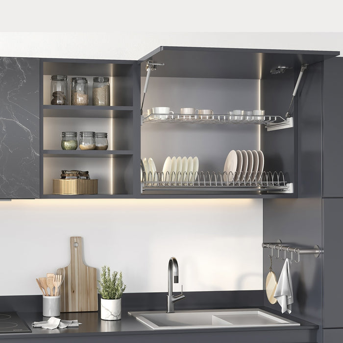 Abtropfgestell Suprastar für hohe Module, 600, Stahl, Verchromt