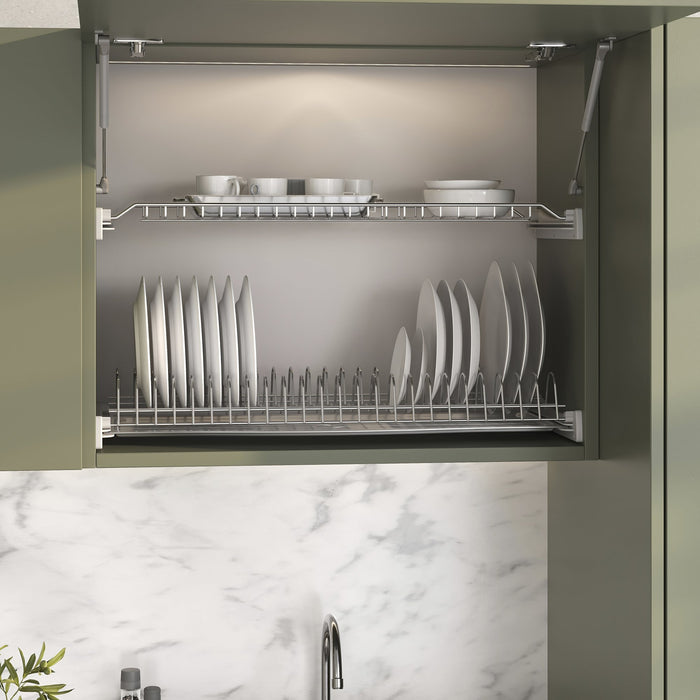 Abtropfgestell Suprastar für hohe Module, 700, Stahl, Verchromt