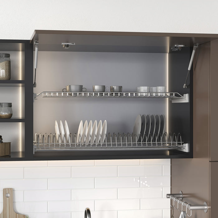 Abtropfgestell Suprastar für hohe Module, 800, Stahl, Verchromt