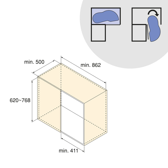 Emuca NEU | Ecksystem Lake Harmony für Küchenmodul, Rechts, höhenverstellbar, Stahl und Holz, Anthrazitgrau