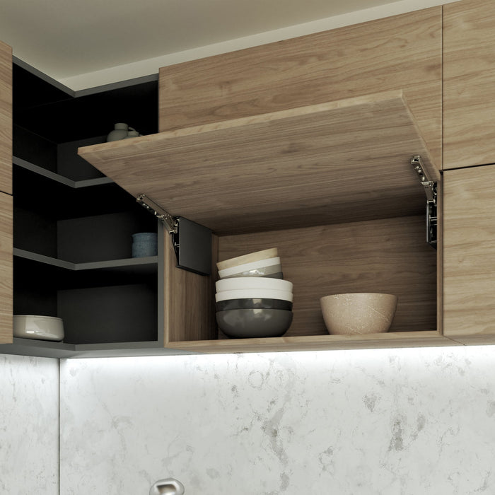 Klappensystem Altius Lift, Macht 1840-5200 (high=H), Stahl und Kunststoff, Anthrazitgrau