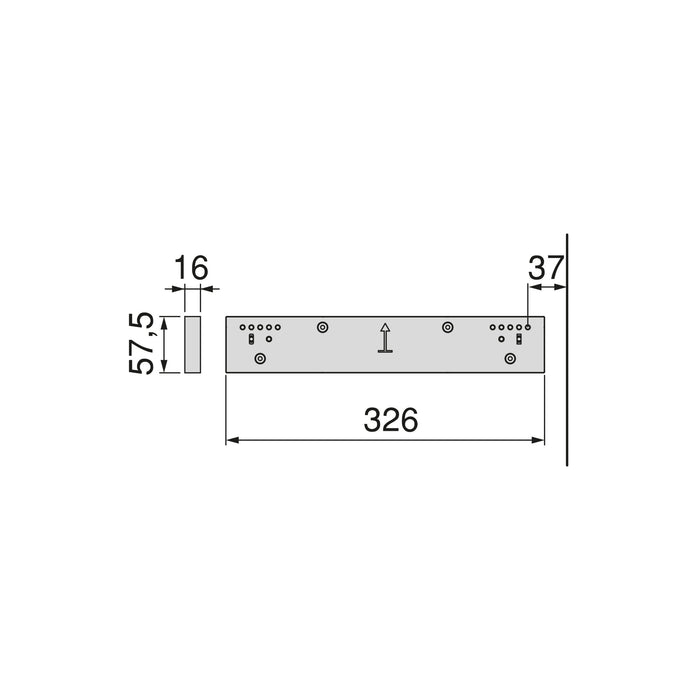 Satz von 2 Seitlicher Abstandshalter für Quartz -Rahmen, Kunststoff, Titanium