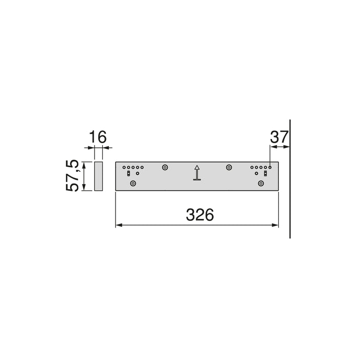 Emuca NEU | Satz von 2 Seitlicher Abstandshalter für Quartz -Rahmen, Kunststoff, Titanium