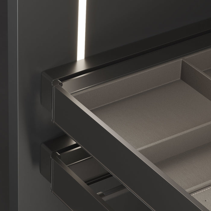 Satz von 2 Seitlicher Abstandshalter für Quartz -Rahmen, Kunststoff, Titanium