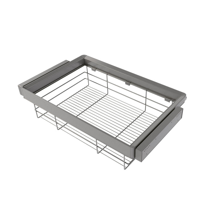 Satz Schublade und ahmen für Schrank Quartz, mit Softclose-Vollauszug, Modul 80cm, Titanium