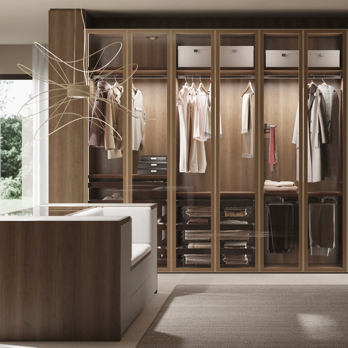 Emuca NEU | Satz Schublade und ahmen für Schrank Quartz, mit Softclose-Vollauszug, Modul 90cm, Titanium