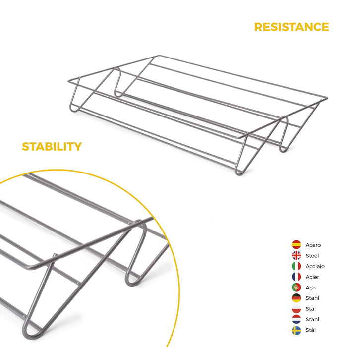 Satz aus Schuhschublade und ahmen für Schrank Quartz, mit Soft-Close- und Vollauszugsschienen, Modul 80 cm, Titan-Oberfläche