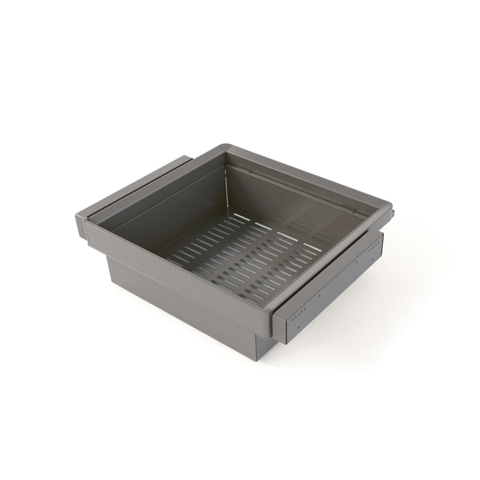 Satz aus Metallkasten und ahmen für Schrank Quartz, mit Soft-Close- und Vollauszugsschienen, Modul 60cm, Titanium