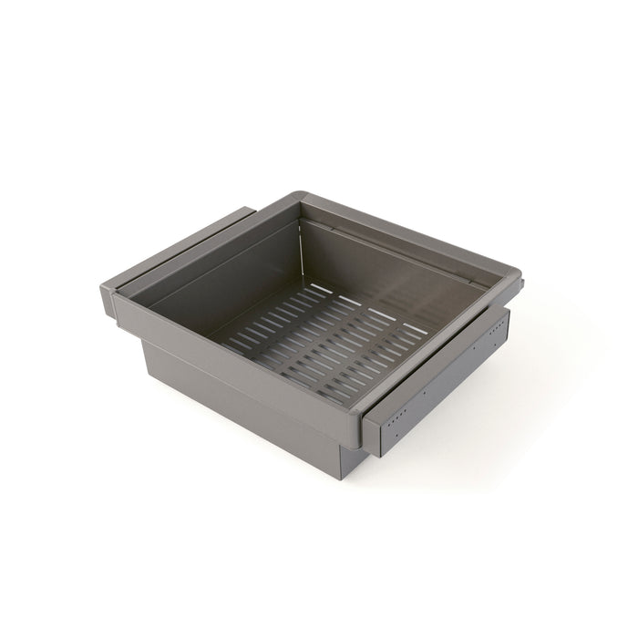 Emuca NEU | Satz aus Metallkasten und ahmen für Schrank Quartz, mit Soft-Close- und Vollauszugsschienen, Modul 60cm, Titanium