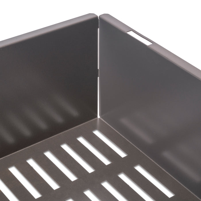 Emuca NEU | Satz aus Metallkasten und ahmen für Schrank Quartz, mit Soft-Close- und Vollauszugsschienen, Modul 70cm, Titanium