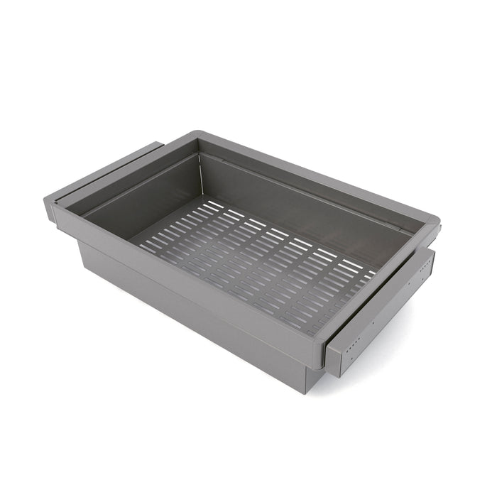 Emuca NEU | Satz aus Metallkasten und ahmen für Schrank Quartz, mit Soft-Close- und Vollauszugsschienen, Modul 80cm, Titanium