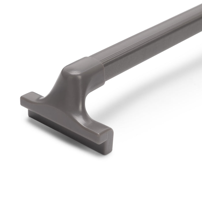 Satz aus 7-Stangen-Hosenhalter und ahmen für Schrank Quartz, mit Soft-Close- und Vollauszugsschienen, Modul 90 cm, Titan-Oberfläche