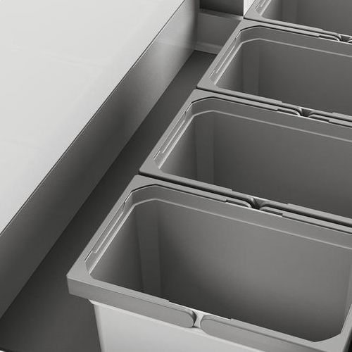 Naber | Cox® Box 235 K 900-4 Abfallsammler für vorhandene Auszüge Biodeckel hellgrau