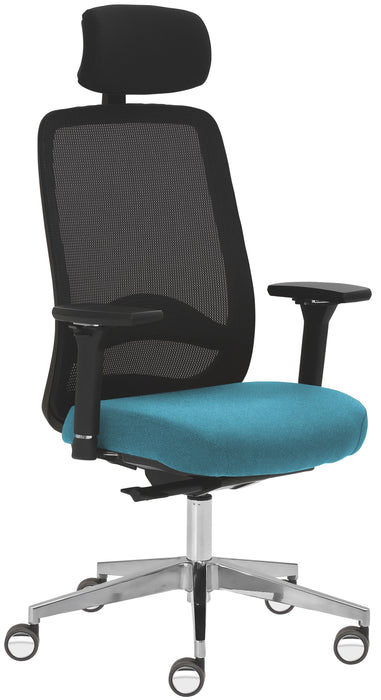 Drehstuhl 2228 | Gestell Aluminium poliert