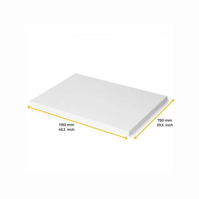 Tischplatten, 1150x750, Weiß, Holz