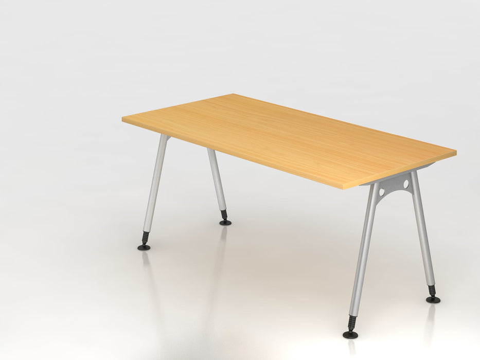 Hammerbacher | Schreibtisch A-Fuß 160x80cm Buche