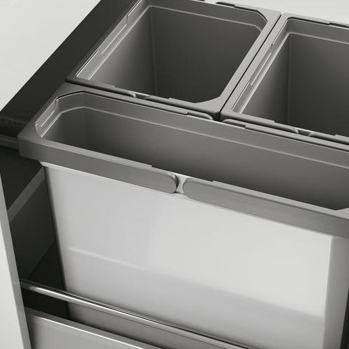 Naber | Cox® Box 360 S 450-3 Abfallsammler für vorhandene Auszüge Biodeckel hellgrau