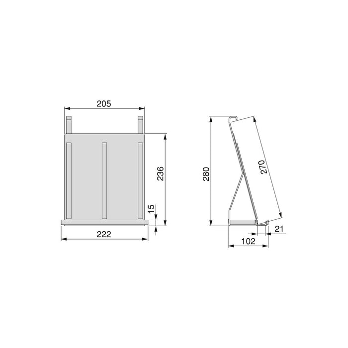 Tablet-Halterung Titane, Stahl, Anthrazitgrau