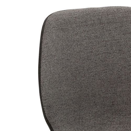 mayer | Tresenhocker mySOLO | Anthrazit meliert Schwarz | Gestell Edelstahl gebürstet