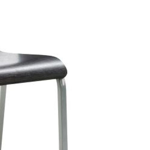 Stapelstuhl | myLIFE | Wenge | Gestell Perlsilber
