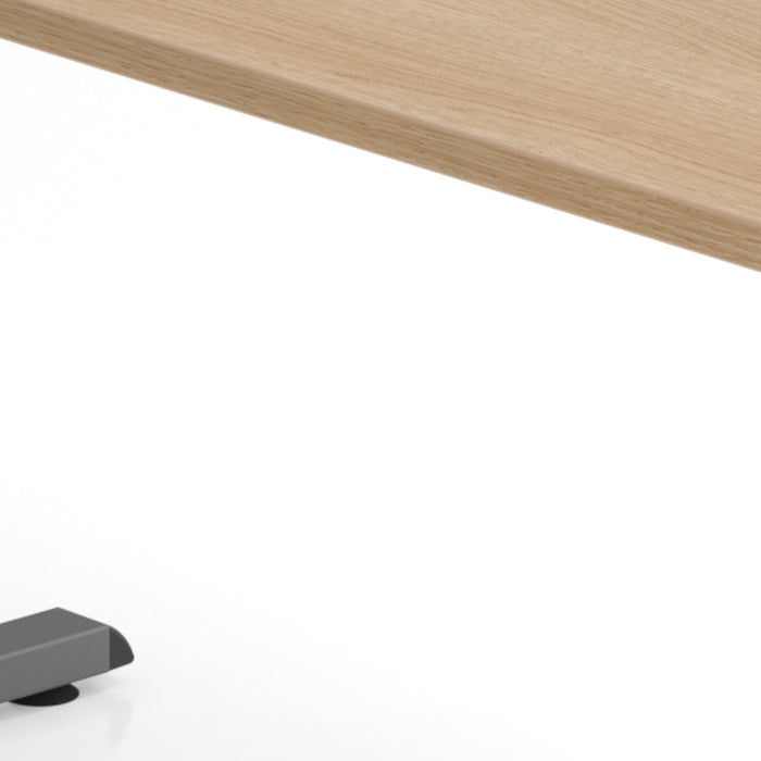 Hammerbacher | Schreibtisch C-Fuß 180x80cm Eiche / Graphit