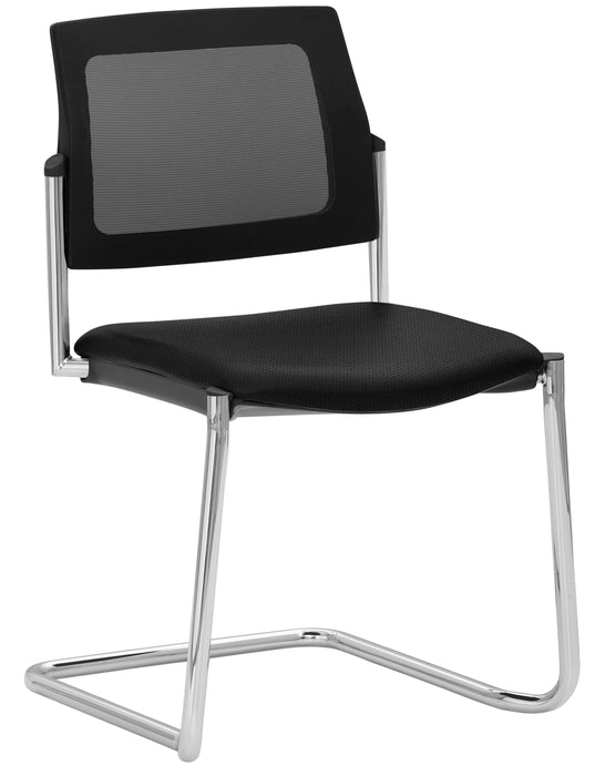 Stapelstuhl | myPLANO | Schwarz | Gestell Chrom