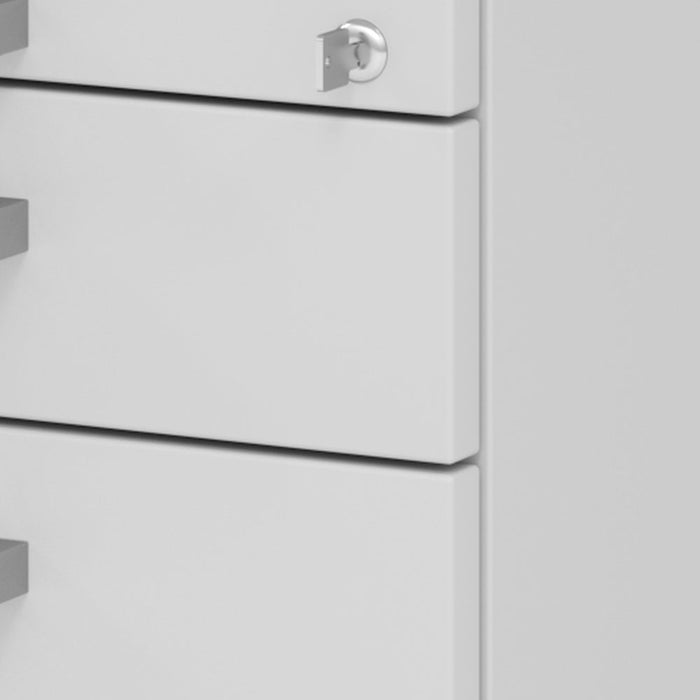 Hammerbacher | Rollcontainer 80cm, 1Schub, 1HR, Schl.CE Grau