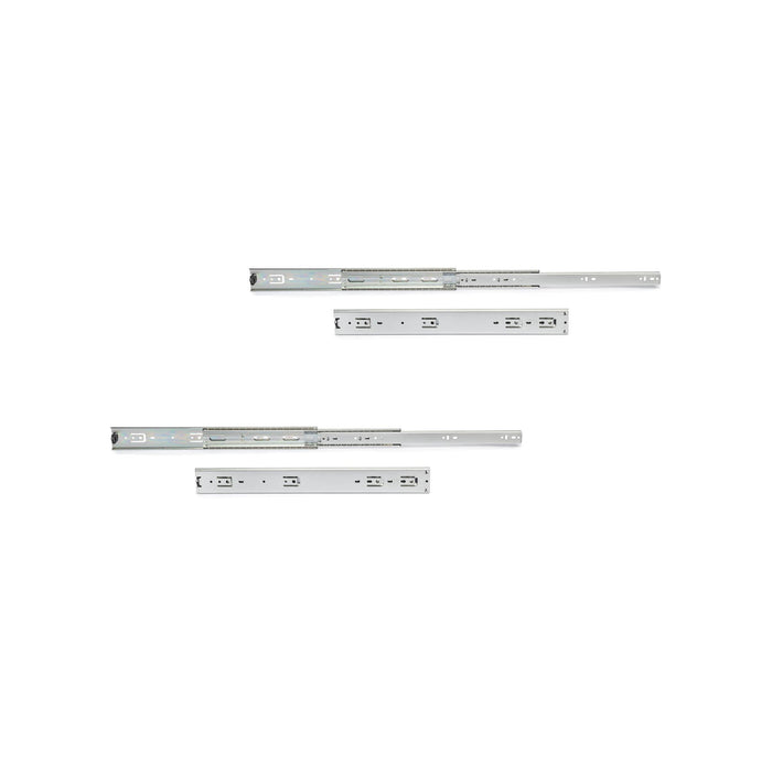 2er Satz Kugelführungen Schwerlastschubladen, Vollauszug, H 51mm, T 700mm, Stahl, Verzinkt