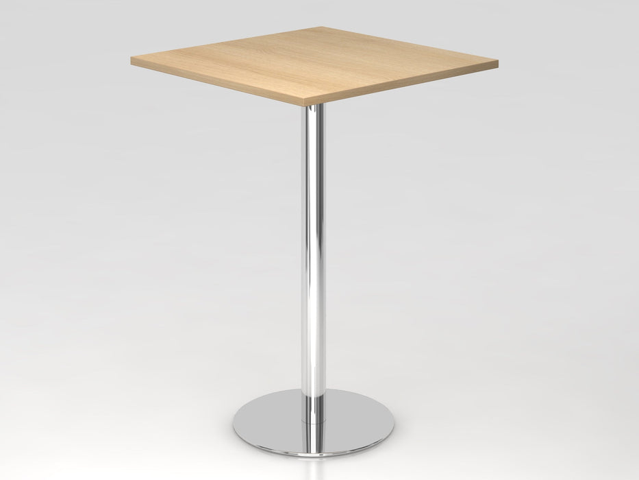 Hammerbacher | Stehtisch 80x80cm Eiche / Chrom