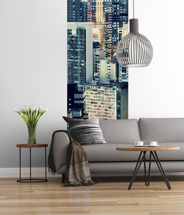 Komar NEU | Digitaldruck Vlies Fototapete - Skyline - Größe 100 x 280 cm
