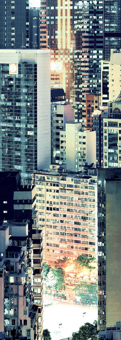 Komar NEU | Digitaldruck Vlies Fototapete - Skyline - Größe 100 x 280 cm