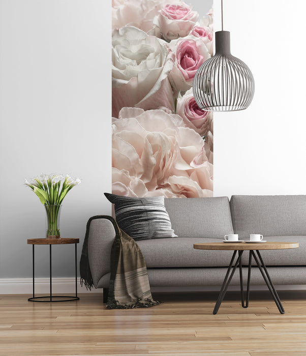 Komar NEU | Digitaldruck Vlies Fototapete - Englische Rosen - Größe 100 x 280 cm