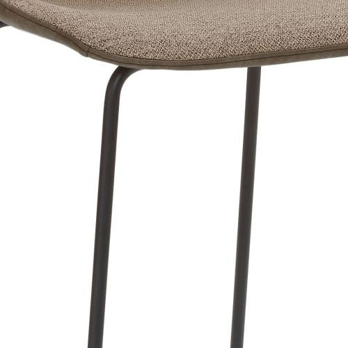 Tresenhocker | mySOLO | Sand meliert Schlamm | Gestell Schwarz