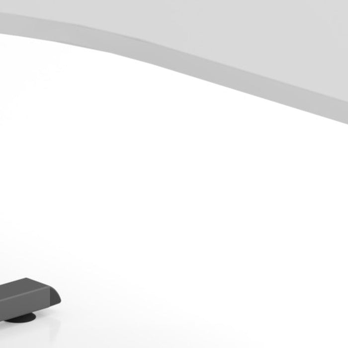 Hammerbacher | Schreibtisch C-Fuß 180x100 / 80cm Grau / Graphit