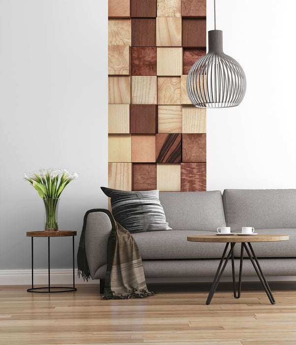 Digitaldruck Vlies Fototapete | Lumbercheck | 100 x 280 cm
