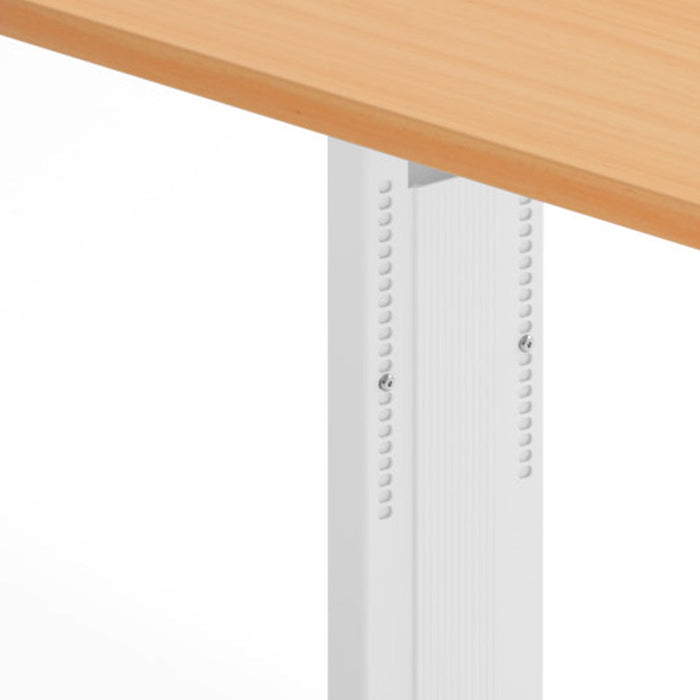 Hammerbacher | Schreibtisch C-Fuß 120x80cm Buche / Weiß