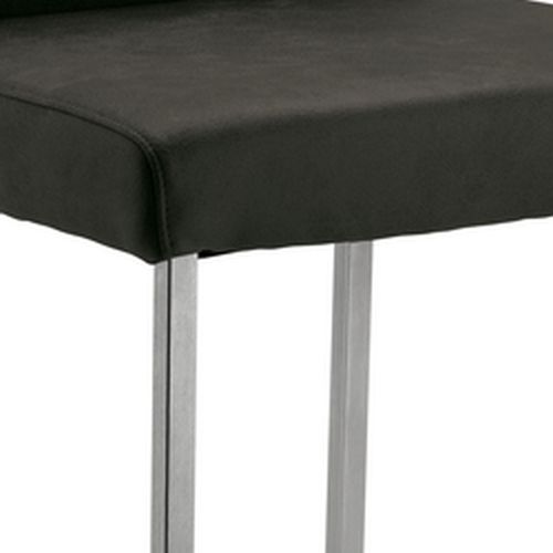 Naber | Barile 2K | Hocker | Gestell Edelstahl | Bezug dunkelgrau (31528)