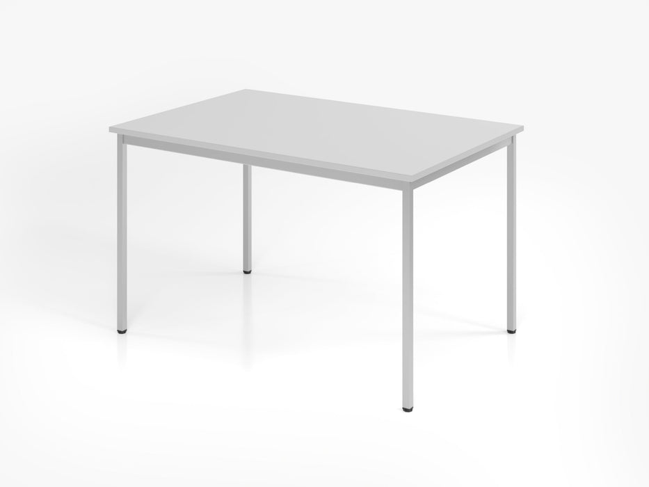 Hammerbacher | Besprechungstisch Fuß Vierk.120x80cm Grau
