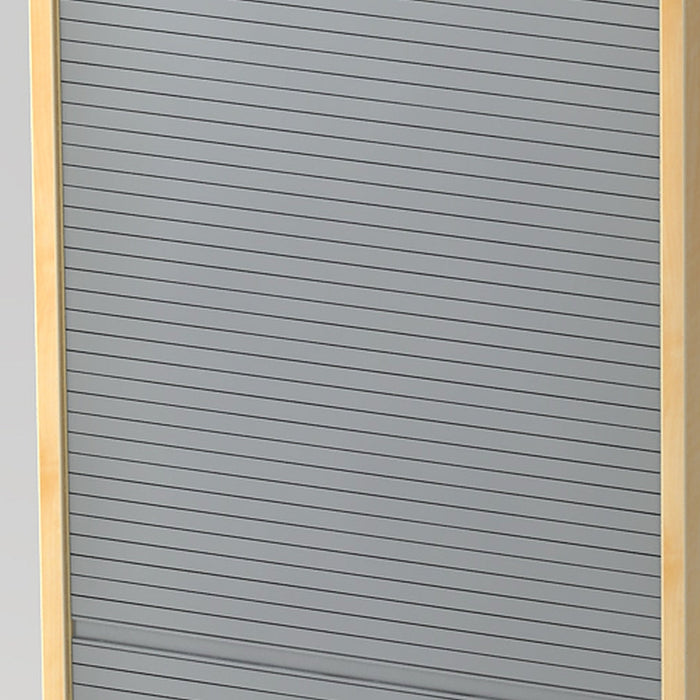 Hammerbacher | Rollladenschrank vert.50cm, 5OH RE Ahorn / Silber