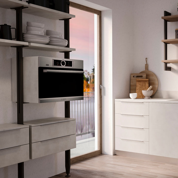 Emuca | Lot von 10 Möbelgriffe Setubal, L198mm, 128mm Achsenabstand, Aluminium, matt eloxiert